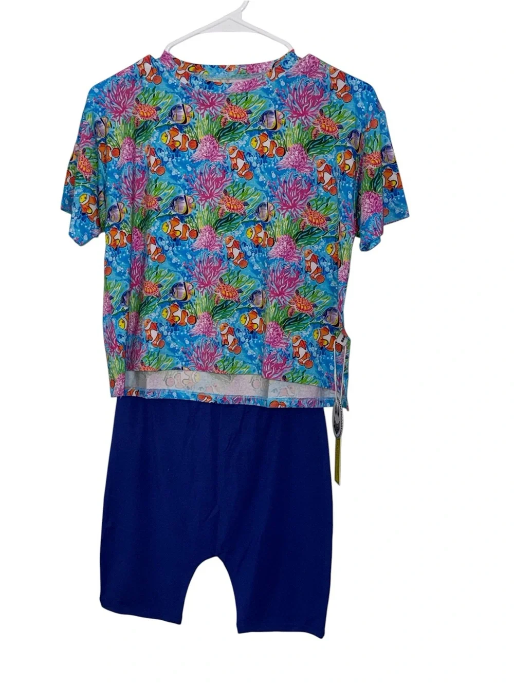 🐠Coral Reef Bamboo Short Sleeve Box Tee & Shorts Daywear Set 🐠